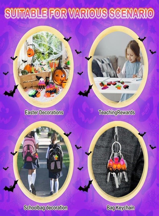 JDSTY 24 Pack Halloween Mini Fidget Sensory Pop Toys for Kids Boys Girls Halloween Party Favors Halloween Treat Bags Gifts - Image 3
